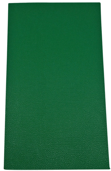 "Solid Green" Textured Faux Leather sheet - CraftyTrain.com