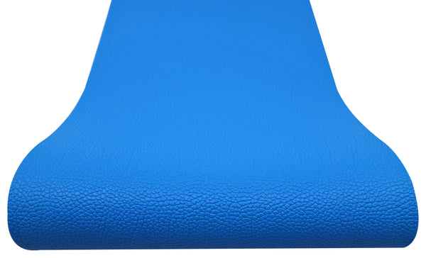 "Deep Sky Blue" Pebble Textured Faux Leather sheet