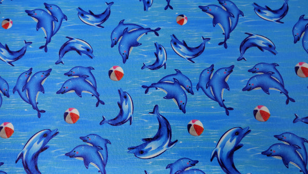 "Dolphins" Textured Faux Leather sheet