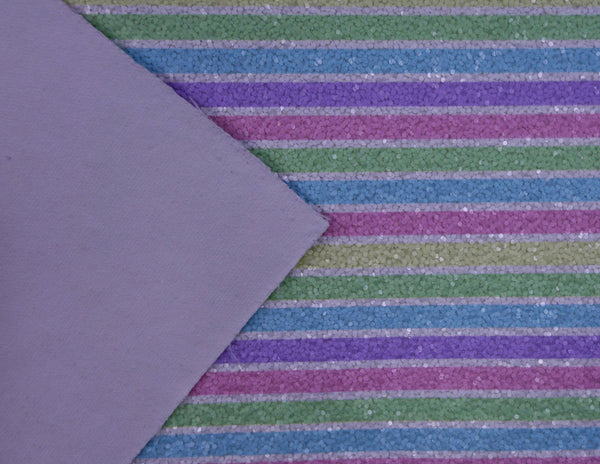 "Pastel Stripes" Premium Glitter Sheet