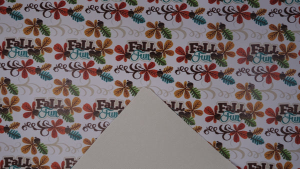 "Fall Fun" Ultra Smooth Faux Leather sheet