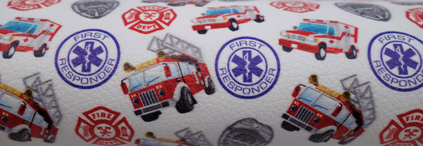 "First Responder" Textured Faux Leather sheet