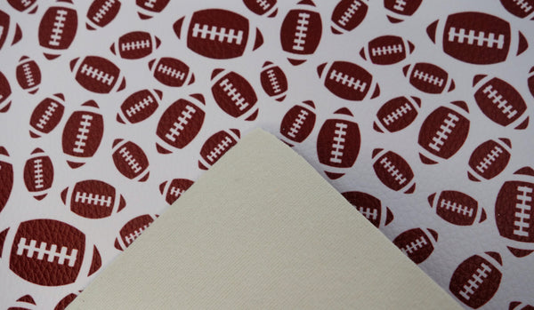 "Football" Textured Faux Leather sheet