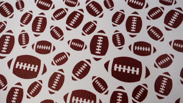 "Football" Textured Faux Leather sheet