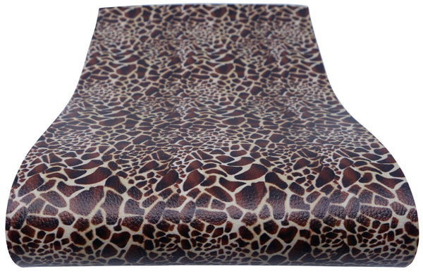 "Giraffe" Textured Faux Leather sheet - CraftyTrain.com