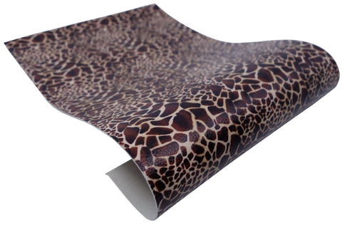 "Giraffe" Textured Faux Leather sheet - CraftyTrain.com