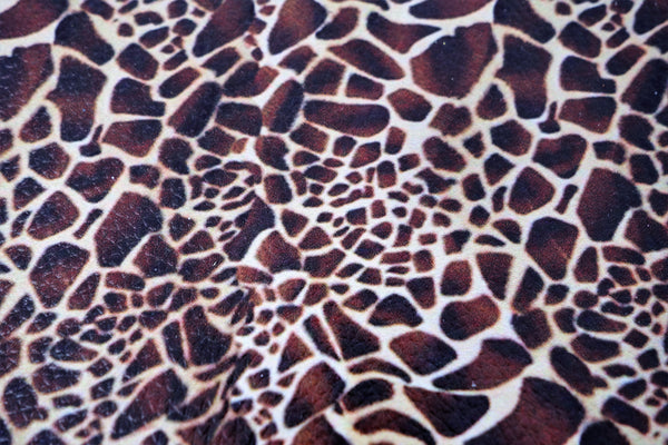 "Giraffe" Textured Faux Leather sheet - CraftyTrain.com