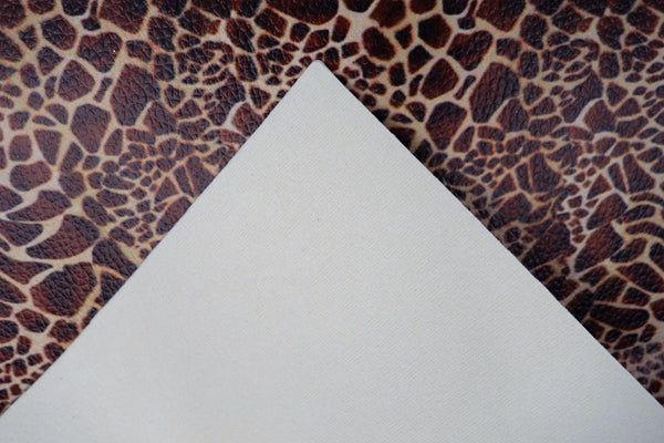 "Giraffe" Textured Faux Leather sheet - CraftyTrain.com