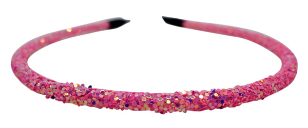 "Princess Pink" Glitter Headband - CraftyTrain.com