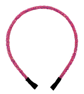 "Princess Pink" Glitter Headband - CraftyTrain.com