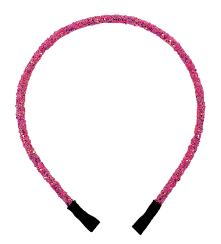 "Princess Pink" Glitter Headband - CraftyTrain.com