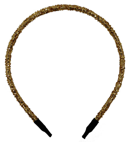 "Gold" Glitter Headband - CraftyTrain.com