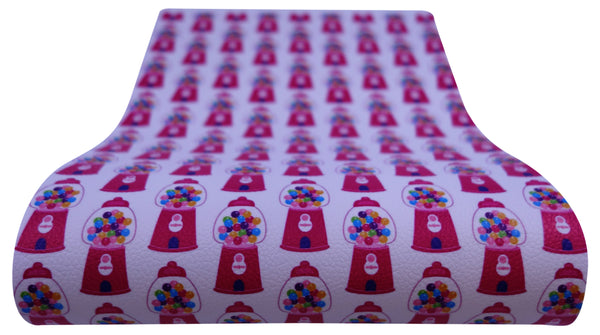 "Gumball Machine" Textured Faux Leather Sheet