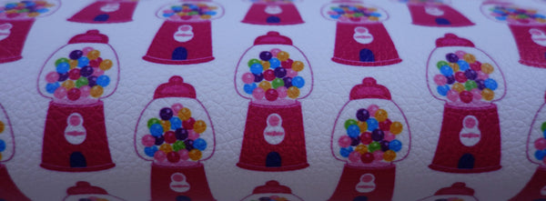 "Gumball Machine" Textured Faux Leather Sheet