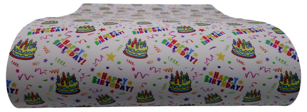 "Happy Birthday Party" Classic Faux Leather Sheet