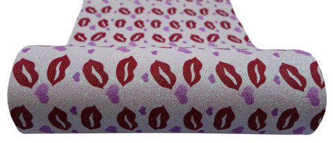 "Hearts & Lips" Fine Glitter Sheet - *IMPERFECT*