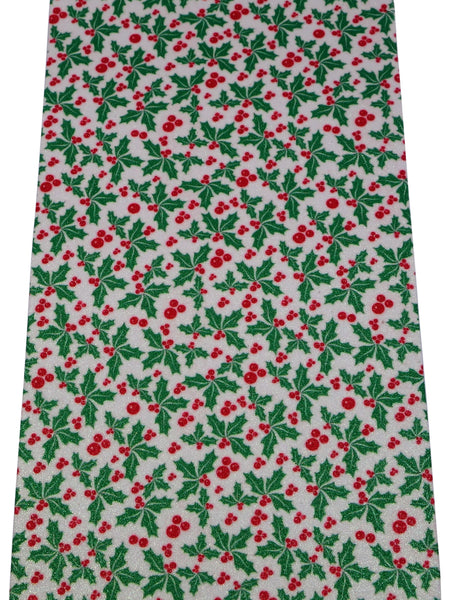 "Boughs of Holly" Fine Glitter Sheet