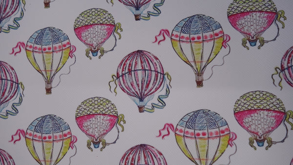 "Hot Air Balloons" Original Faux Leather sheet