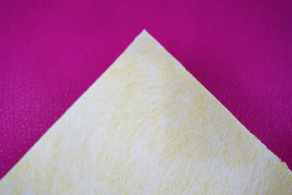 "Hot Pink" Pebble Textured Faux Leather sheet - CraftyTrain.com