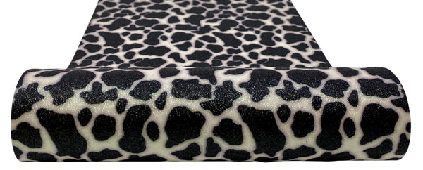 "Black Holstein Print" Fine Glitter Sheet