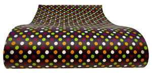 "Halloween Polka Dots" Textured Faux Leather Sheet