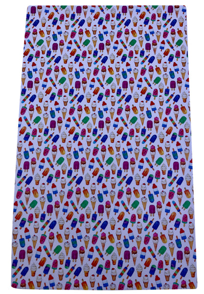 "Ice Cream Social" Textured Faux Leather Sheet