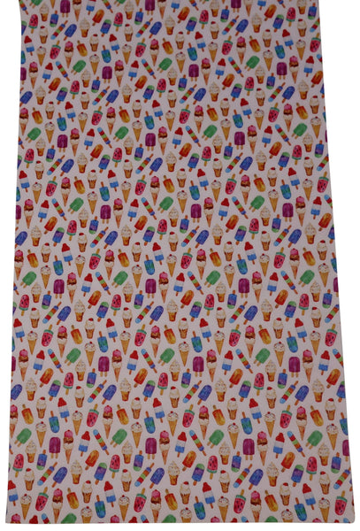 "Ice Cream Social" Textured Faux Leather sheet