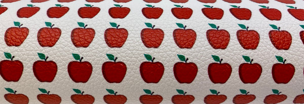 "An Apple A Day" Textured Faux Leather Sheet