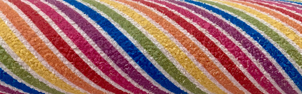 "Rainbow Slanted Stripes" Premium Glitter Sheet