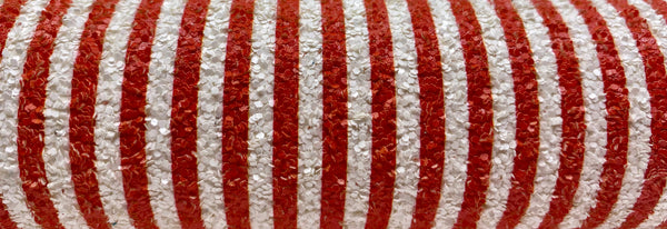 "Red & White Stripes" Premium Glitter Sheet