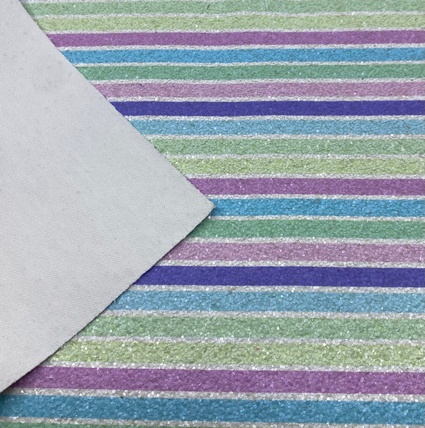 "Pastel Stripes 2.0" Premium Glitter Sheet