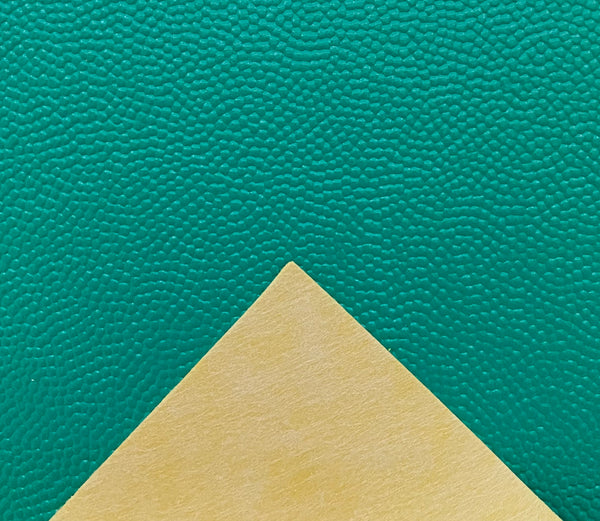 "Cerulean Green" Cobblestone Textured Faux Leather Sheet