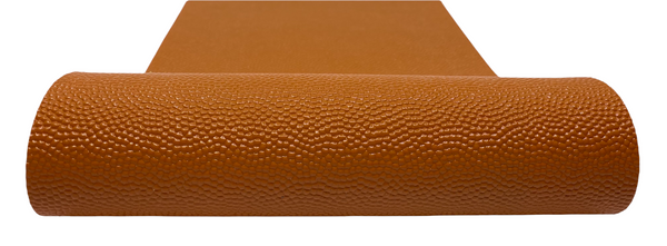 "Rust Orange" Cobblestone Textured Faux Leather Sheet