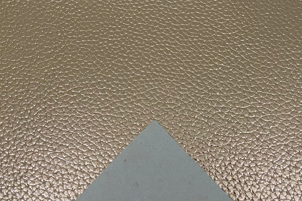 "Metallic Rose Gold" Textured Faux Leather Sheet