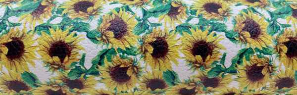 "Sunflower Garden 2.0" Textured Faux Leather Sheet