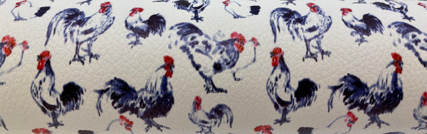 "Chickens" Textured Faux Leather Sheet