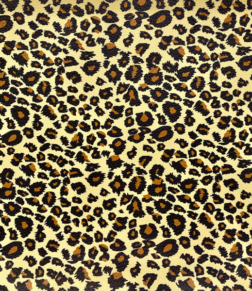 "Leopard Print" Textured Faux Leather Sheet