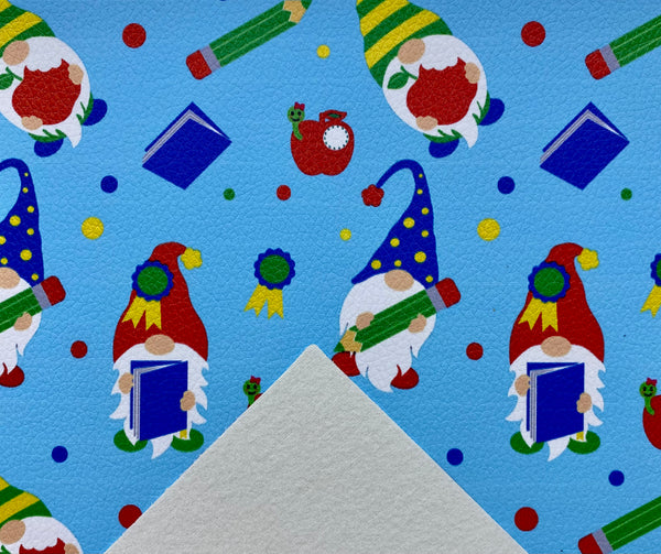 "Gnome Teacher" Textured Faux Leather Sheet - *IMPERFECT*
