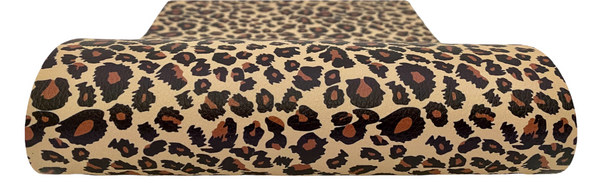 "Leopard Print" Textured Faux Leather Sheet