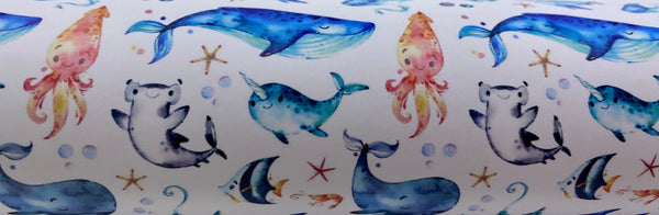 "Sealife" Ultra Smooth Faux Leather Sheet