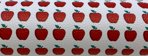 "An Apple A Day" Textured Faux Leather Sheet