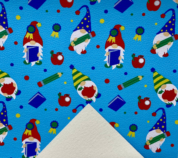 "Gnome Teacher" Textured Faux Leather Sheet