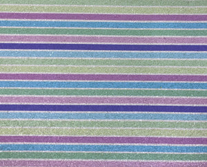 "Pastel Stripes 2.0" Premium Glitter Sheet