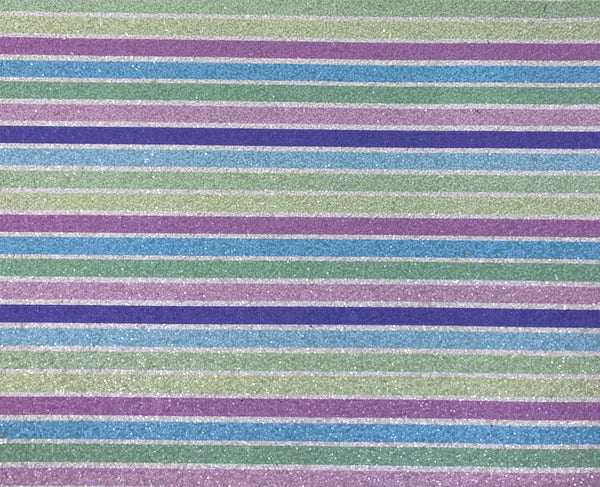 "Pastel Stripes 2.0" Premium Glitter Sheet