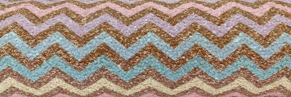 "Pastels & Gold Chevron" Premium Glitter Sheet