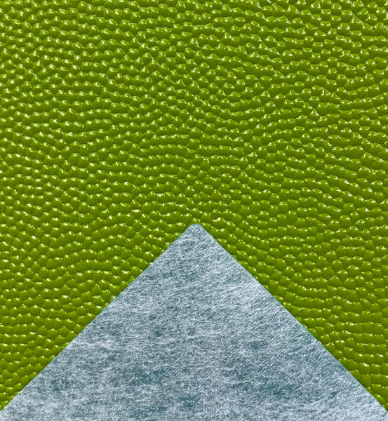 "Mossy Bog Green" Cobblestone Textured Faux Leather Sheet