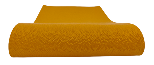 "Butterscotch Yellow" Cobblestone Textured Faux Leather Sheet