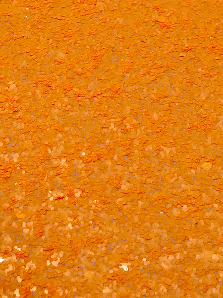 "Bright Orange" Mixed Glitter Sheet