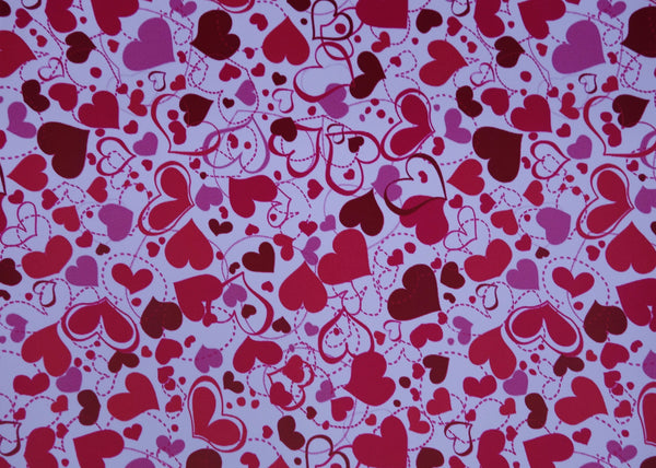 "Hearts Unlimited" Ultra Smooth Faux Leather Sheet