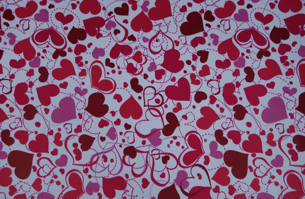 "Hearts Unlimited" Ultra Smooth Faux Leather Sheet